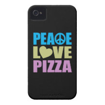 Peace Love Pizza iPhone 4 Covers