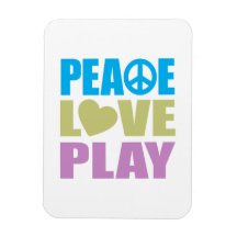 Peace Love Play Magnets