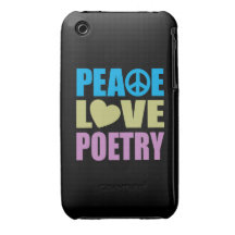 Peace Love Poetry iPhone 3 Cover