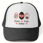 Peace Love Poker Hat