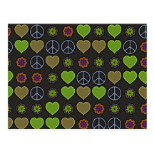 PEACE & LOVE POST CARD