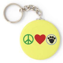 Peace Love Puppy Paws T shirts, Gifts Key Chains