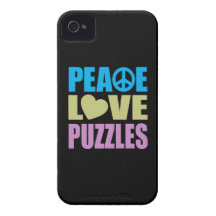 Peace Love Puzzles iPhone 4 Cases