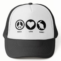 Peace Love Rabbit Hat