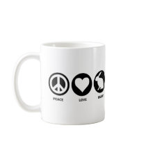 Peace Love Rabbit Mug