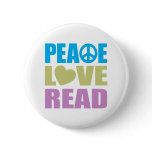Peace Love Read Pins