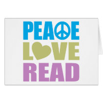 Peace Love Read Cards