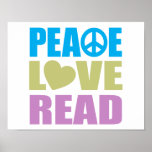 Peace Love Read posters