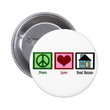 Peace Love Real Estate Pin