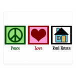 Peace Love Real Estate Post Cards