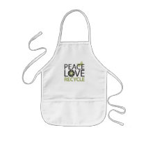 Peace Love Recycle Aprons
