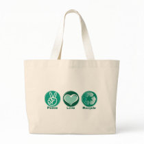 Peace Love Recycle Bag