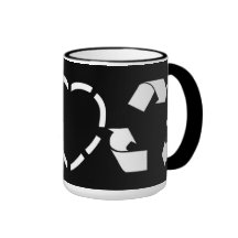 Peace Love Recycle Coffee Mug