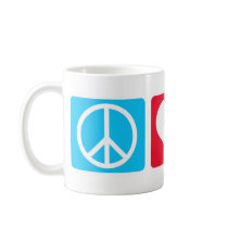 Peace Love Recycle Coffee Mugs