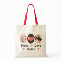 Peace Love Rodeo Tote Bag