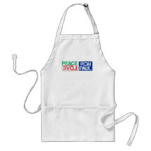 peace love Ron Paul Aprons