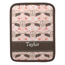 Peace Love Row Crew iPad Sleeve iPad 2 and 1