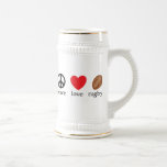 Peace Love Rugby Mugs
