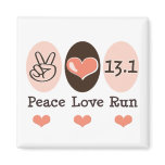 Peace Love Run 13.1 Half Marathon Magnet