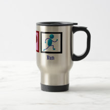 Peace Love Run Coffee Mug