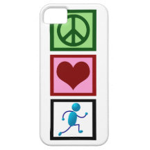Peace Love Run iPhone 5 Cover
