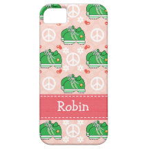 Peace Love Run Sneaker iPhone 5 Case