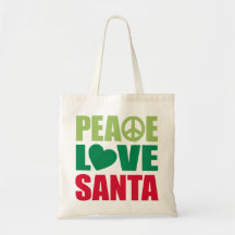 Peace Love Santa Bags