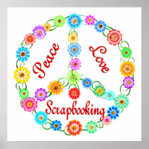 Peace Love Scrapbooking Print