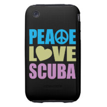 Peace Love Scuba iPhone 3 Tough Covers
