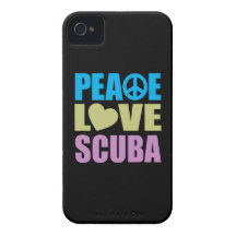 Peace Love Scuba iPhone 4 Cover