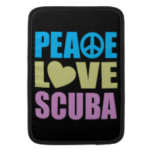 Peace Love Scuba MacBook Sleeve