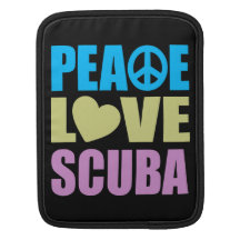 Peace Love Scuba iPad Sleeve