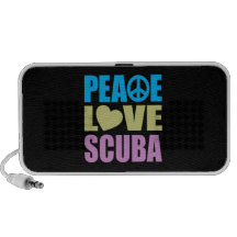 Peace Love Scuba iPhone Speaker