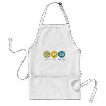 Peace Love Senior Citizens Aprons