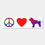 Peace Love Shiba Inus Bumper Stickers