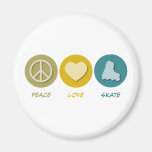 Peace Love Skate Magnets
