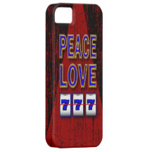 Peace Love Slots iPhone 5 Cases