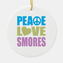 Peace Love Smores Ornaments