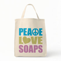 Peace Love Soaps Tote Bag