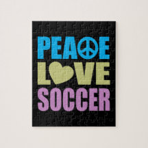 Peace Love Soccer Jigsaw Puzzles