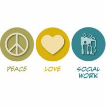 Peace Love Social Work Photo Cut Outs