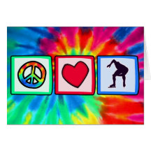 Peace, Love, Speed Skating Cards