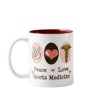 Peace Love Sports Medicine Mug