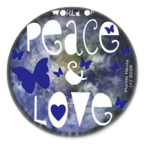 Peace & Love - Sticker