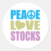 Peace Love Stocks Stickers