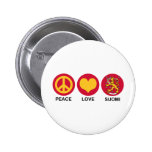 Peace Love Suomi Buttons