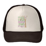Peace Love & Supergirl Power hats