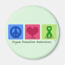 Peace Love Support Magnet