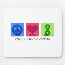 Peace Love Support Mouse Pad
