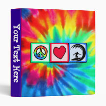 Peace, Love, Surfing Binder
